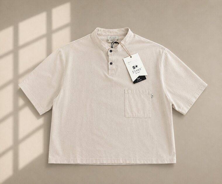 SERAFINO WITH POCKET MARBLED WASH