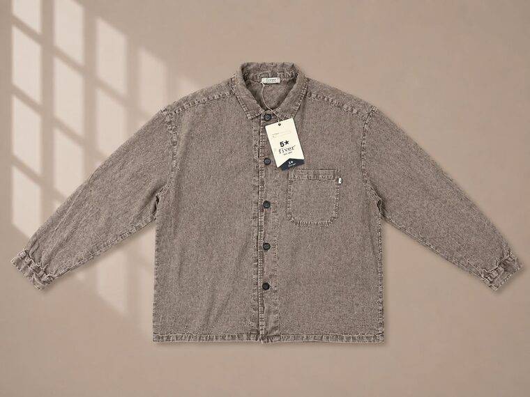 OVERSHIRT MARBLED WASH