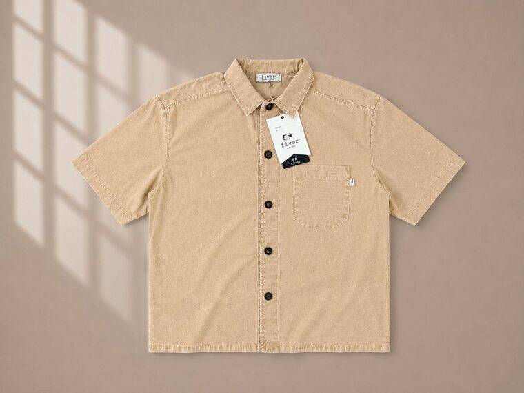 OVERSHIRT SHORT SLEEVE MARBLED WASH