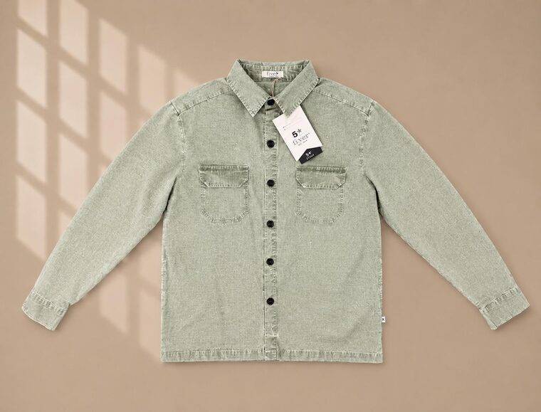 OVERSHIRT JACKET MARBLED WASH