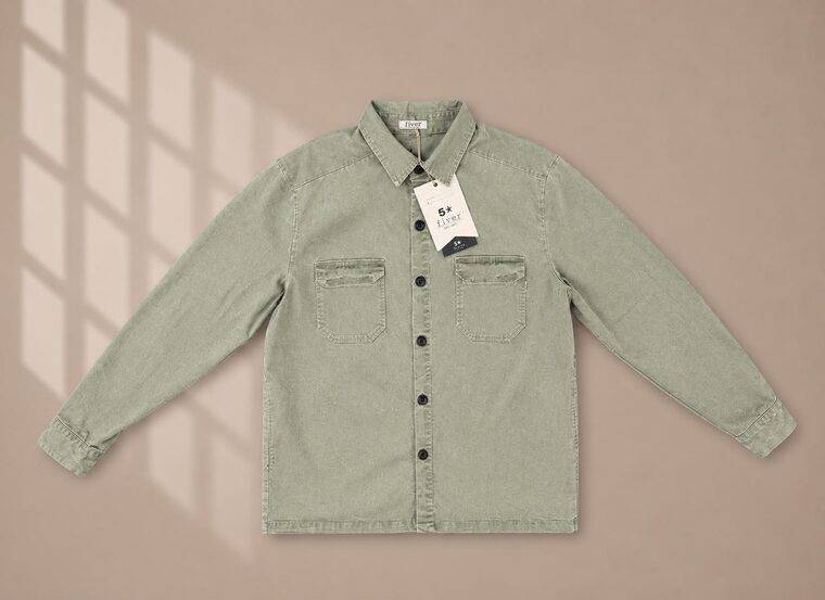 OVERSHIRT JACKET MARBLED WASH