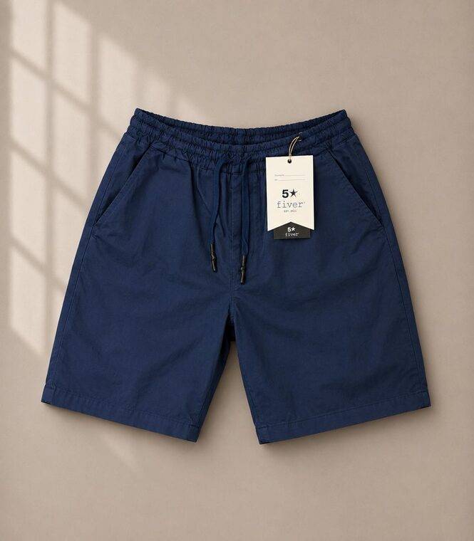 SHORT WITH COULISSE GARMENT DYED