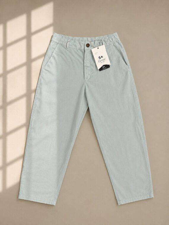 PANT WITH COULISSE GARMENT DYED